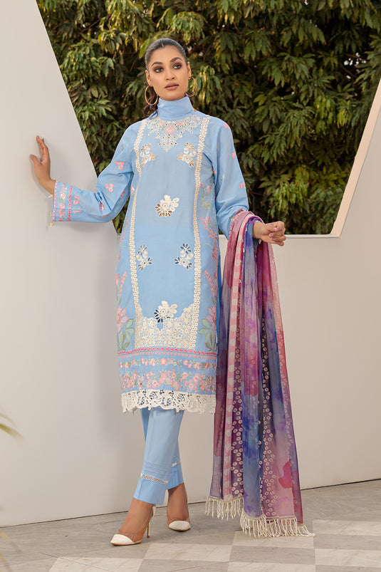 Neel Gagan | 3 PC Lawn | Unstitched